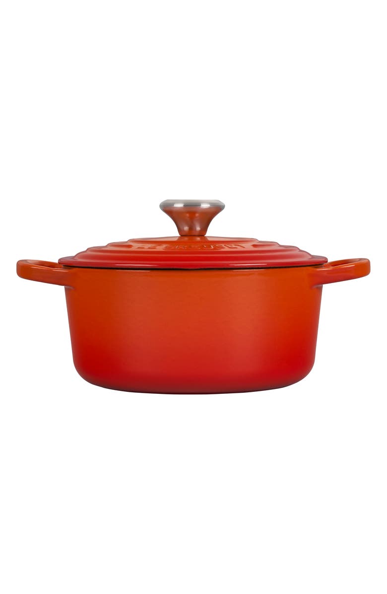 Le Creuset Signature 2-Quart Round Enameled Cast Iron Dutch Oven, Alternate, color, Flame