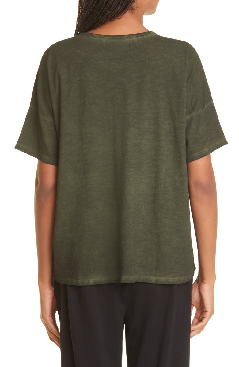 Eileen Fisher Crewneck Boxy Organic Cotton T-Shirt, Alternate, color,