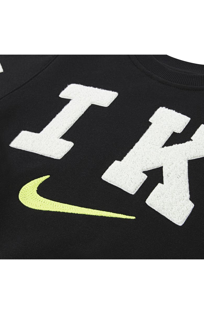 Nike Kids' Club Chenille Fleece Sweatshirt, Alternate, color, Black