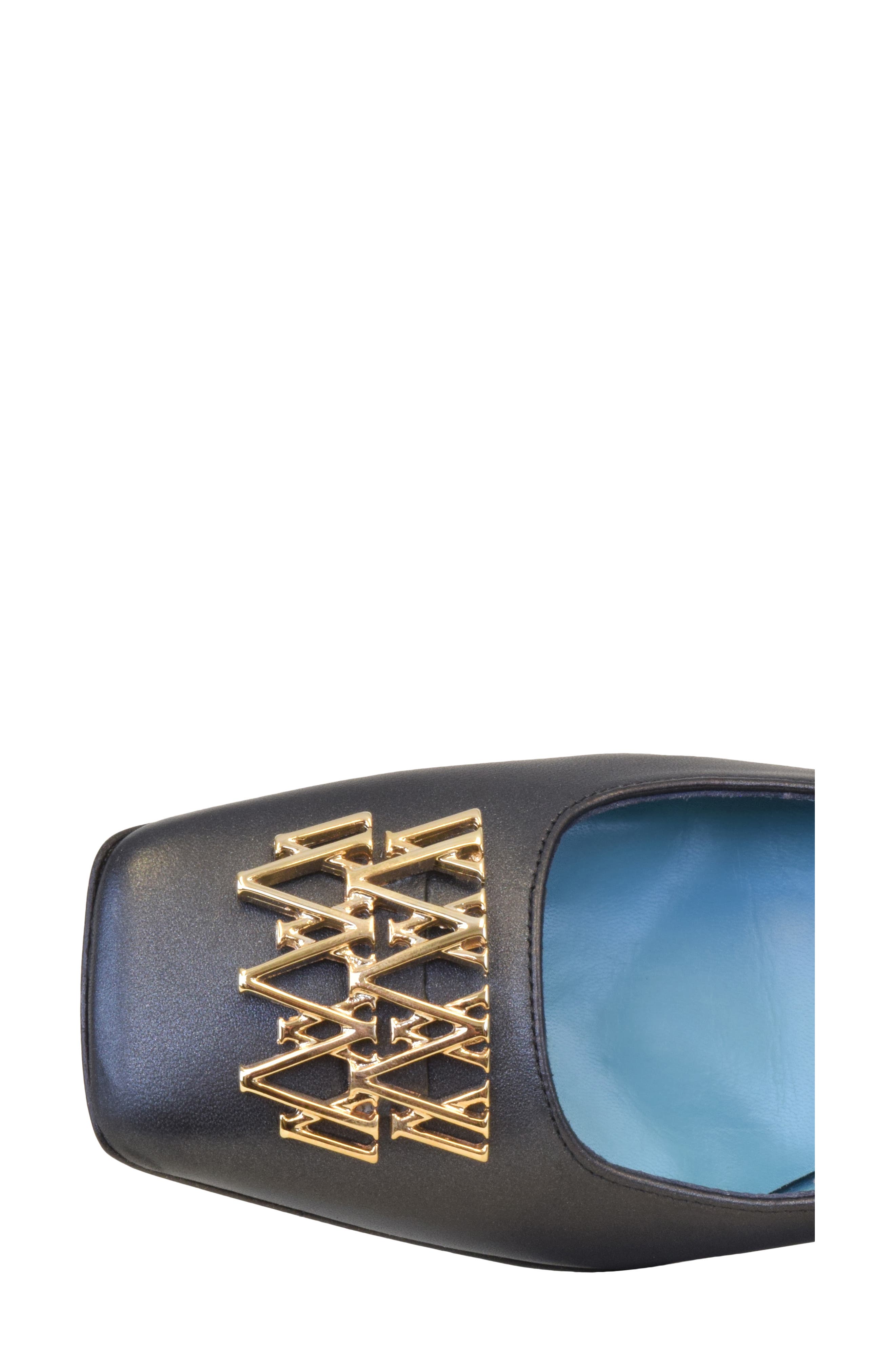 Valentina Rangoni Logo Square Toe Pump, Alternate, color, 