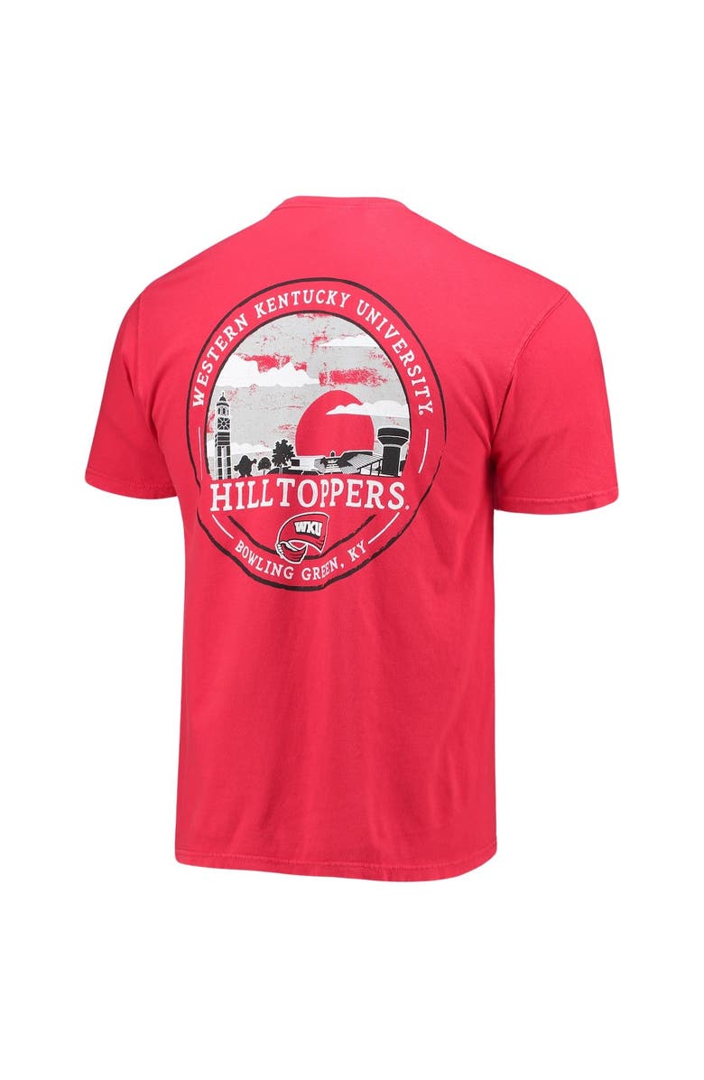 IMAGE ONE Men's Red Western Kentucky Hilltoppers Circle Campus Scene T-Shirt, Alternate, color, 