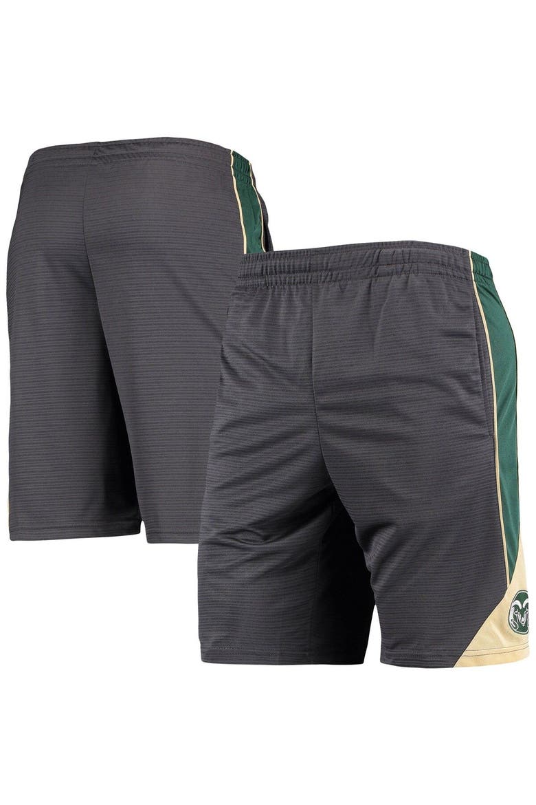 Men's Colosseum Charcoal Colorado State Rams Team Turnover Shorts, Main, color, Charcoal
