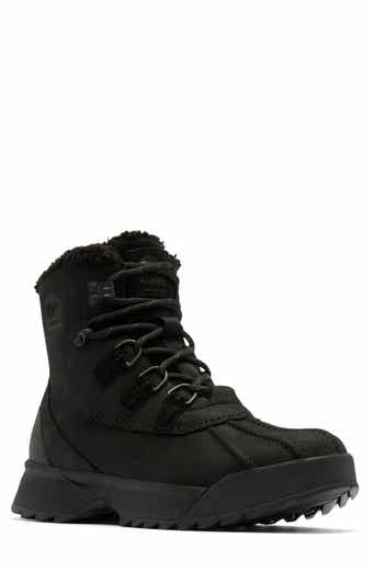 Mens black snow boots clearance