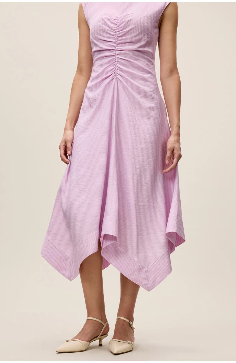 Rebecca Taylor Allegra Stripe Dress, Alternate, color, Wisteria