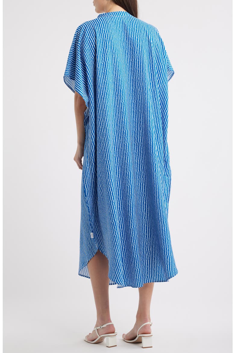 Tatjan Stripe Shirtdress, Alternate, color, BLUE