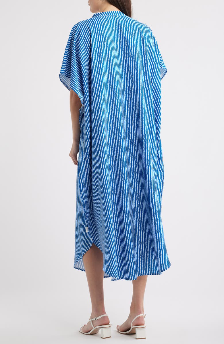 NIKKI LUND Tatjan Stripe Shirtdress, Alternate, color, Blue