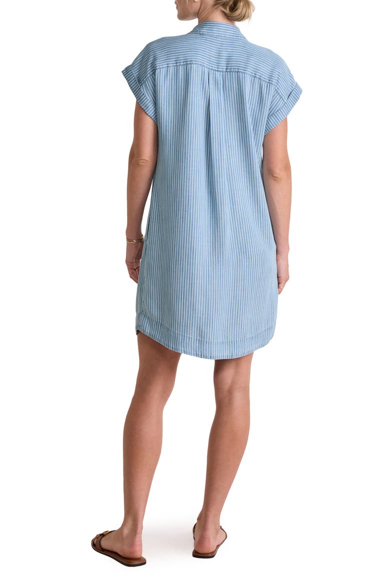 Margo Pinstripe Shirtdress, Alternate, color, CHAMBRAY/ WHITE CAP