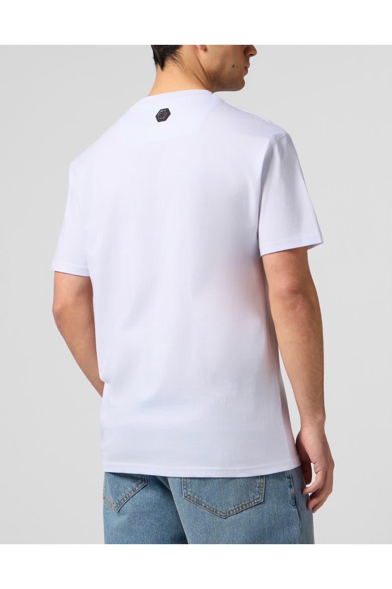 Round Neck T-Shirt Teddy Yachting Men, Alternate, color, white