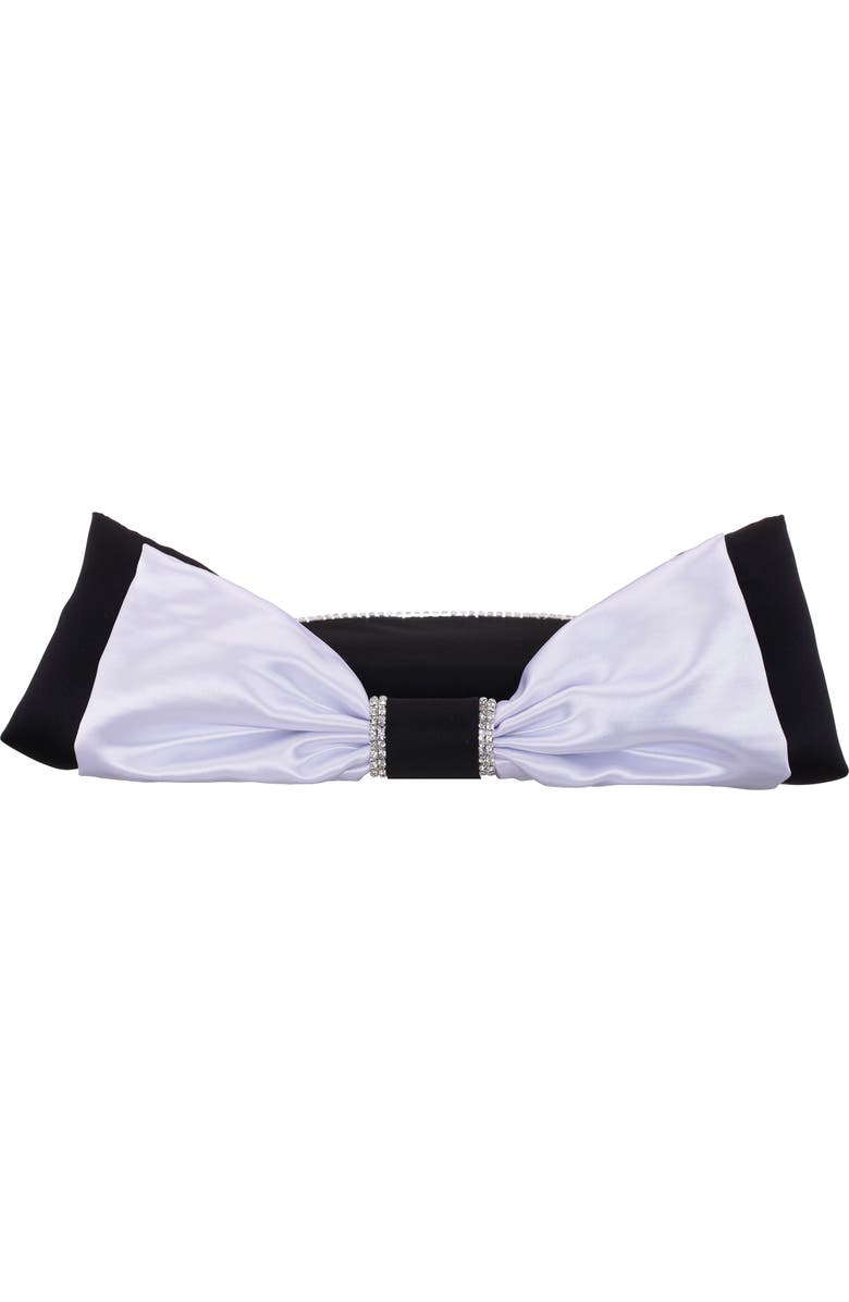 Nina Eveie Top Handle Bag, Alternate, color, Blackwhite