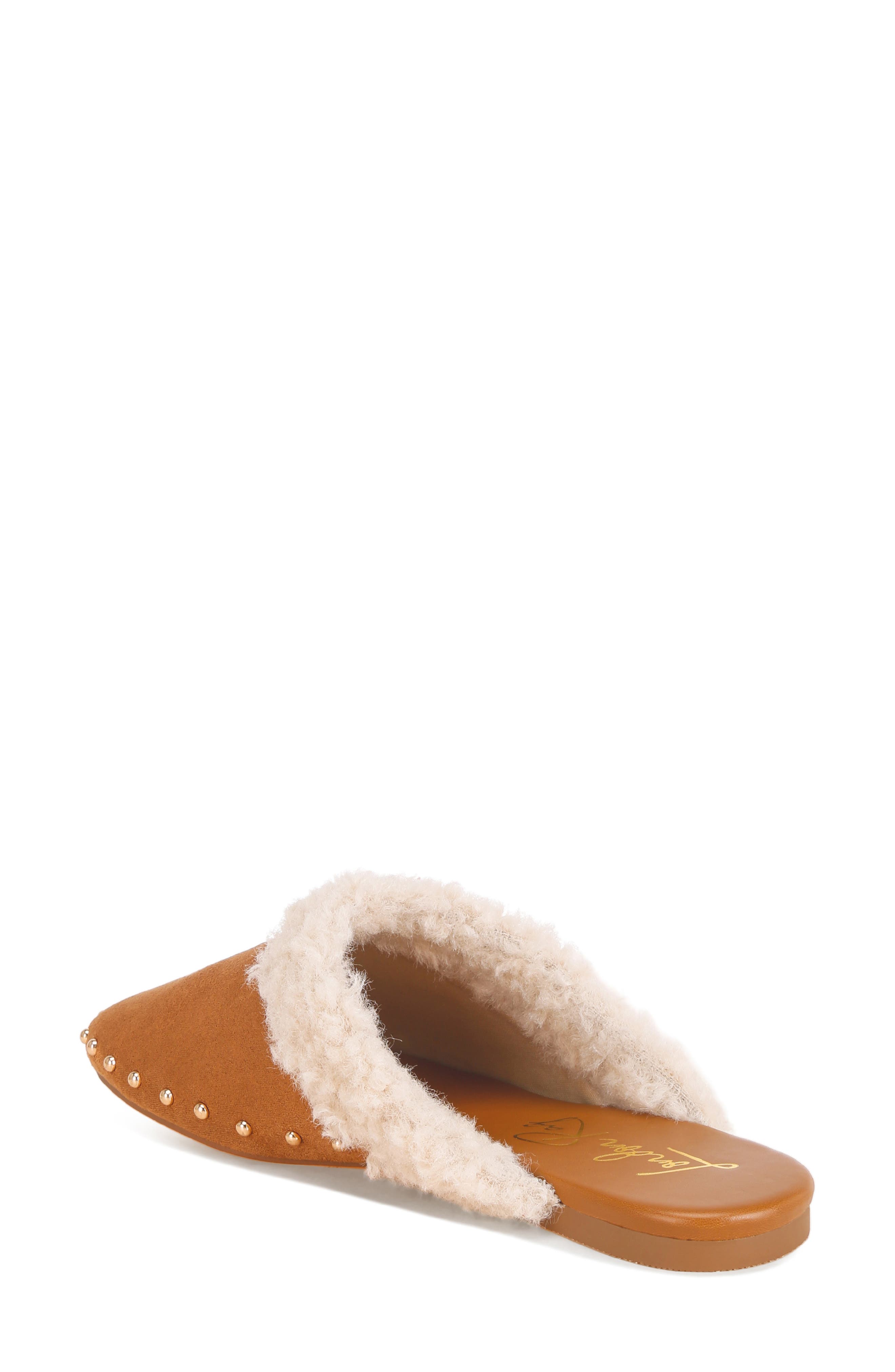 Obsidian Studded Suede Mule, Alternate, color, TAN