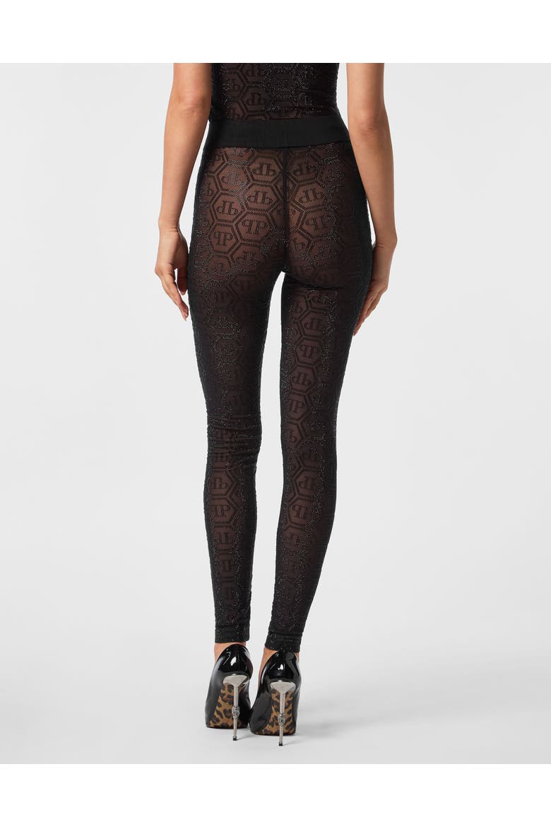 Sport Leggings Monogram Women, Alternate, color, black