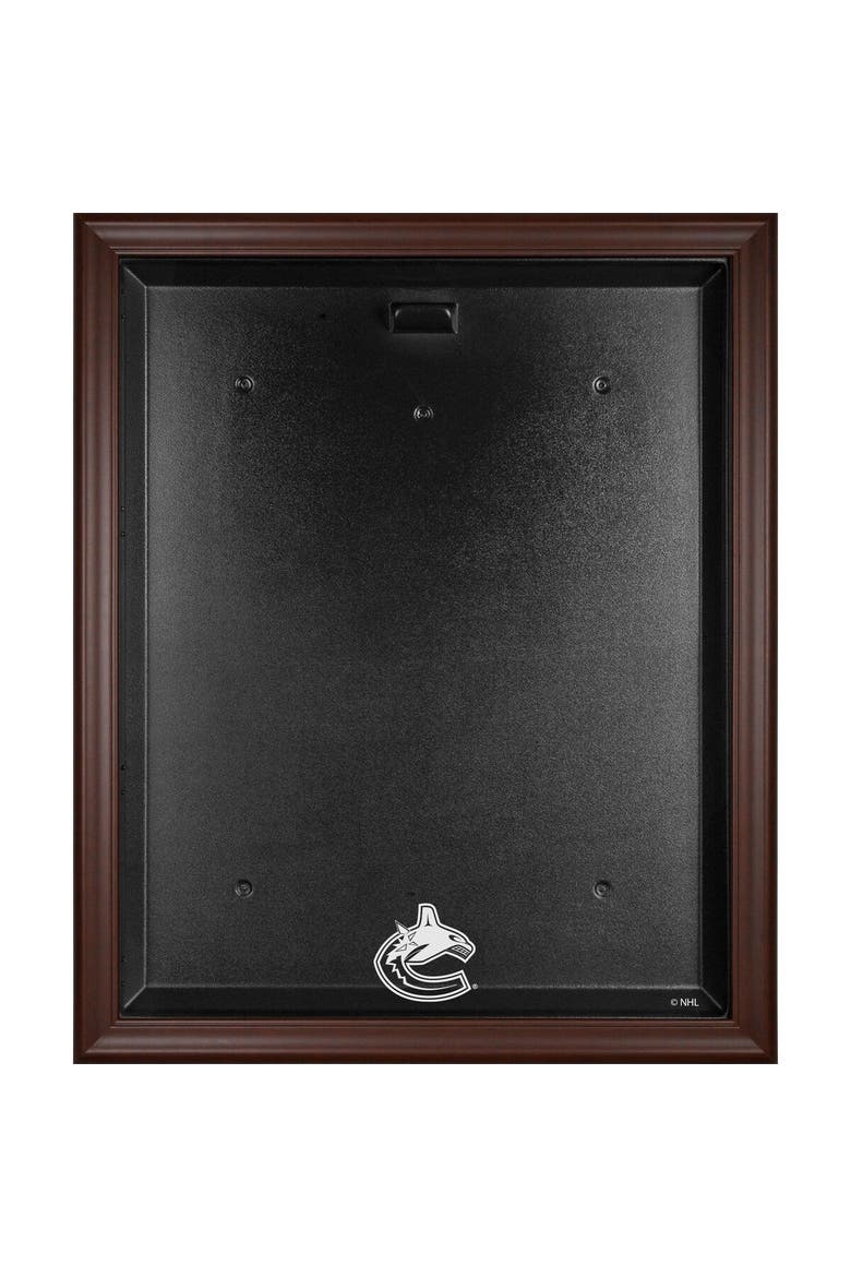 Vancouver Canucks Brown Framed Logo Jersey Display Case, Main, color, Brown