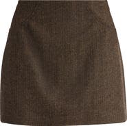 Reformation x Kacey Musgraves Buxton Low Rise Wool Blend Miniskirt