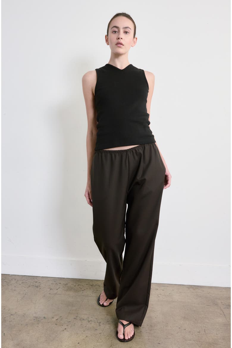 High V Neck Tank, Main, color, Black