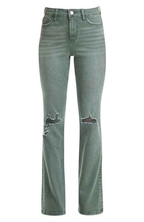 Shop Bayeas Emily High Waist Distressed Flare Jeans