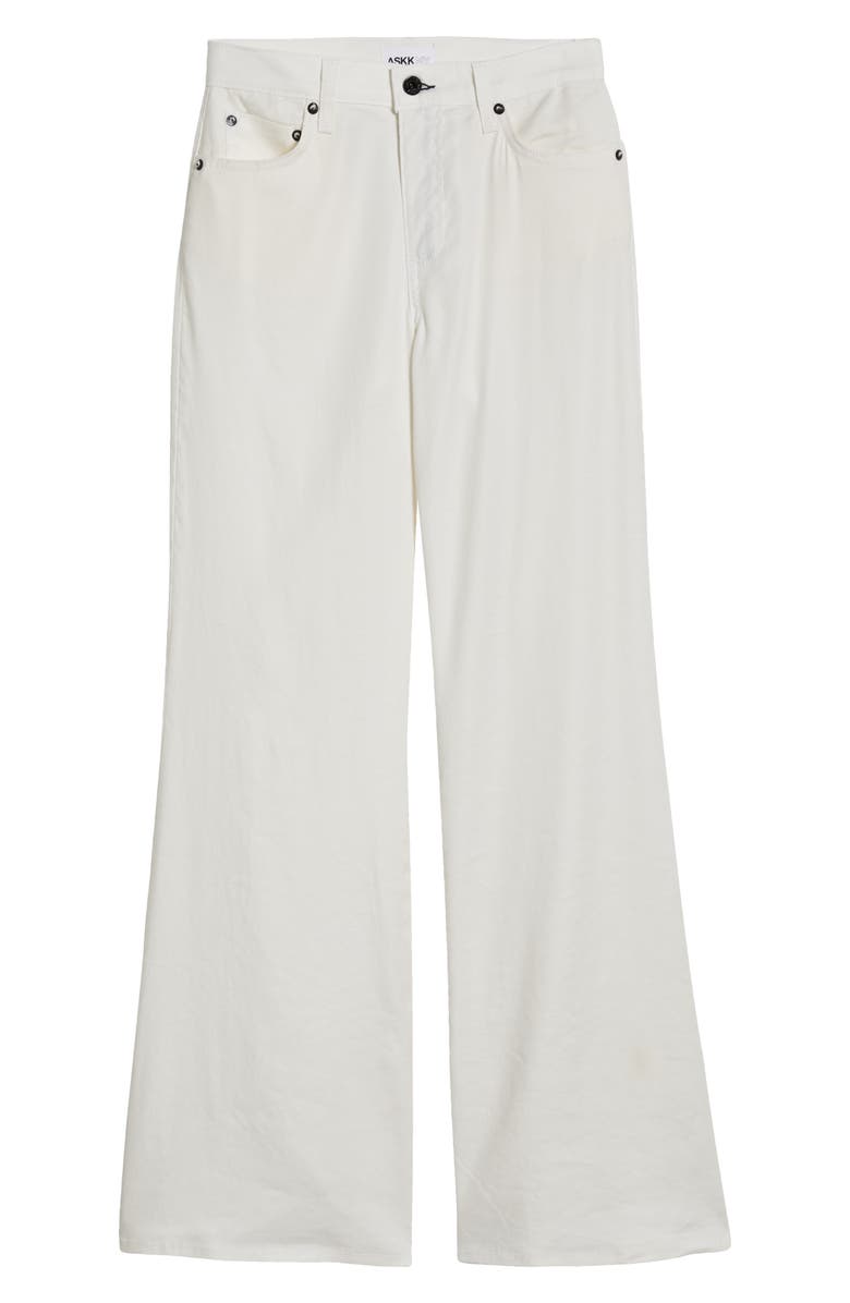 ASKK NY Juniper Linen Blend Wide Leg Pants, Main, color,