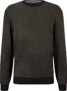 BOSS Leugenio Virgin Wool Crewneck Sweater
