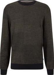 BOSS Leugenio Virgin Wool Crewneck Sweater