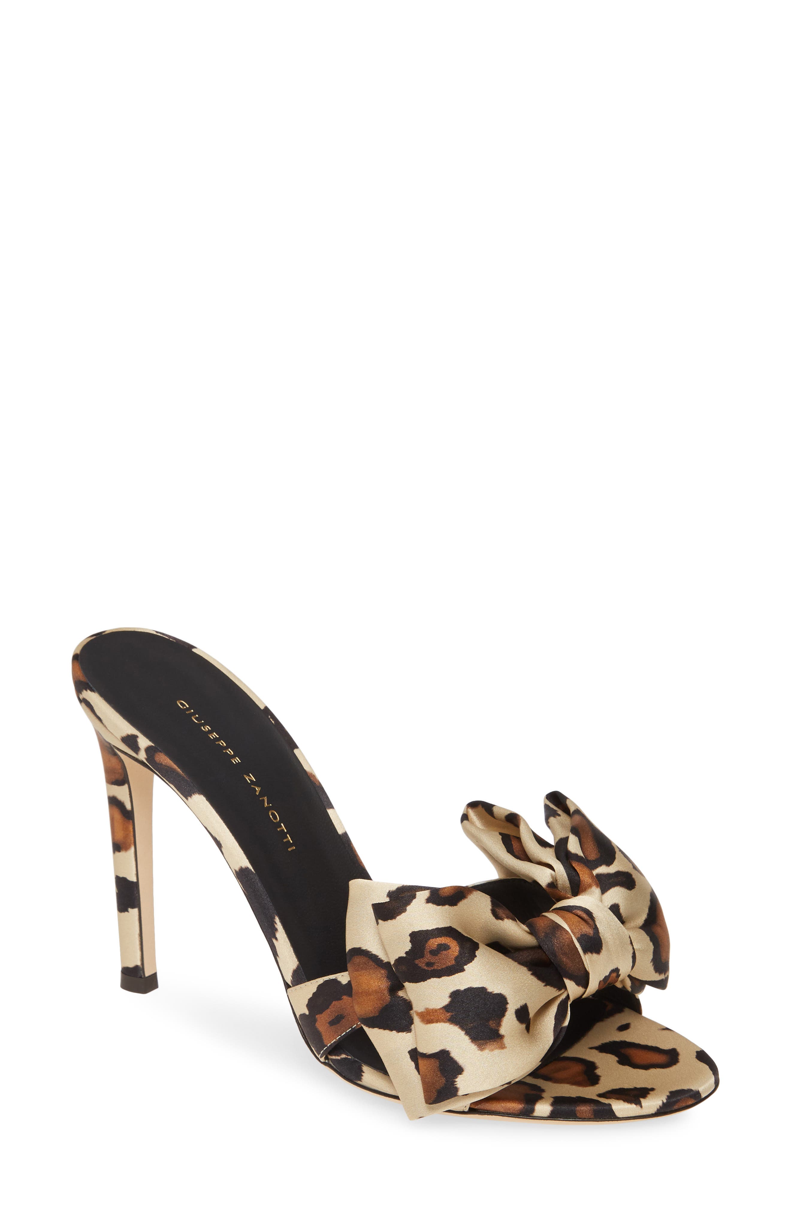 Giuseppe Zanotti Big Bow Slide Sandal, Main, color, 