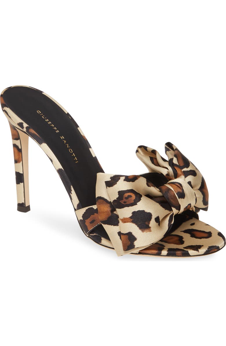 Giuseppe Zanotti Big Bow Slide Sandal, Main, color,