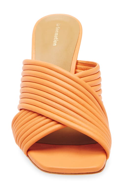 Reformation Lila Tubular Mule Sandal In Orange