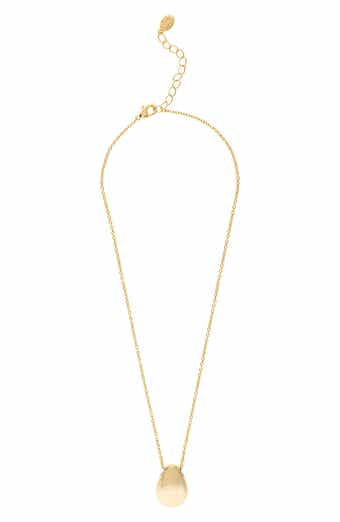 RIVKA FRIEDMAN Polished Teadrop Pendant Necklace