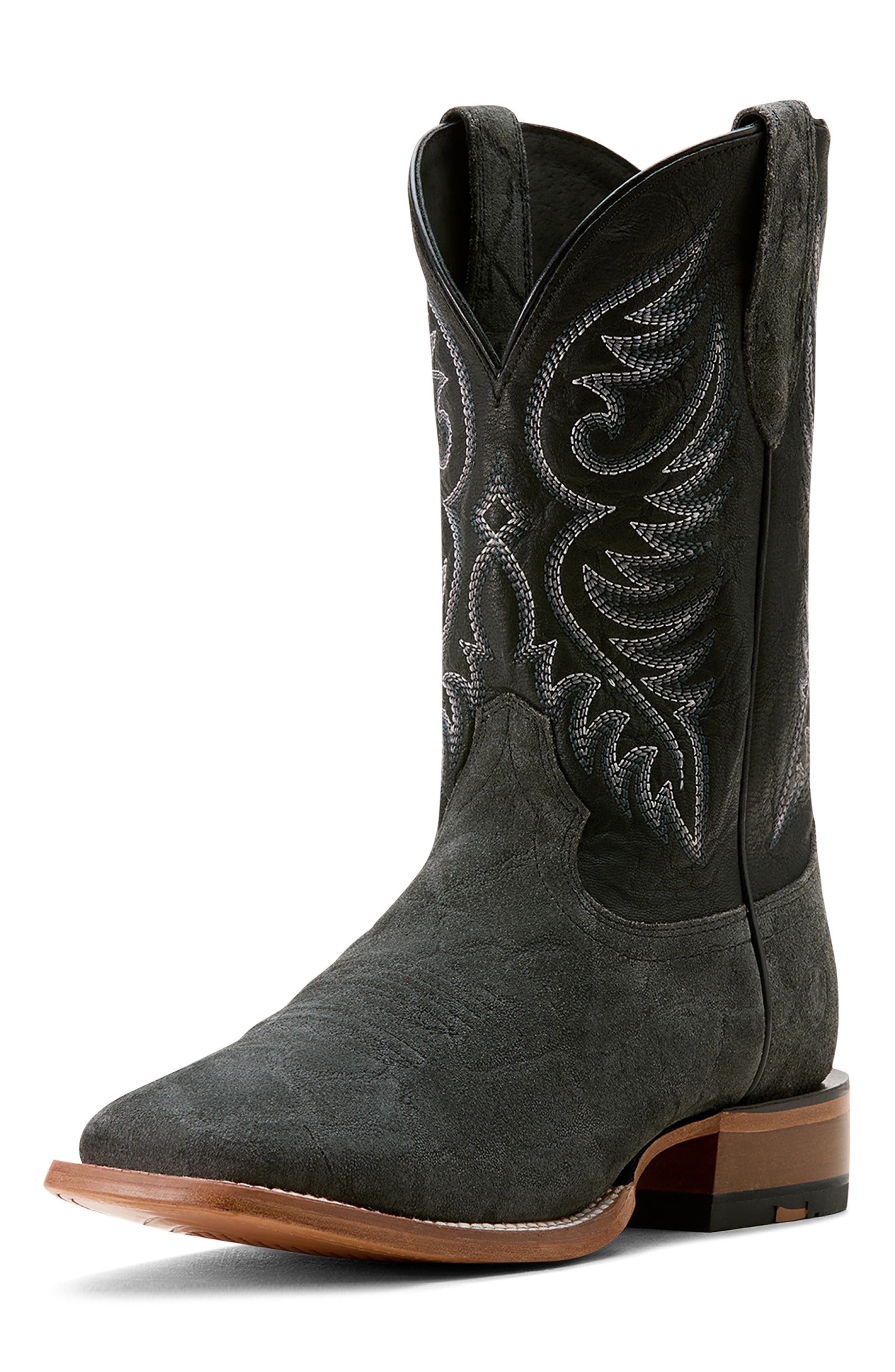 Ariat Wiley Cowboy Boot, Alternate, color, Black