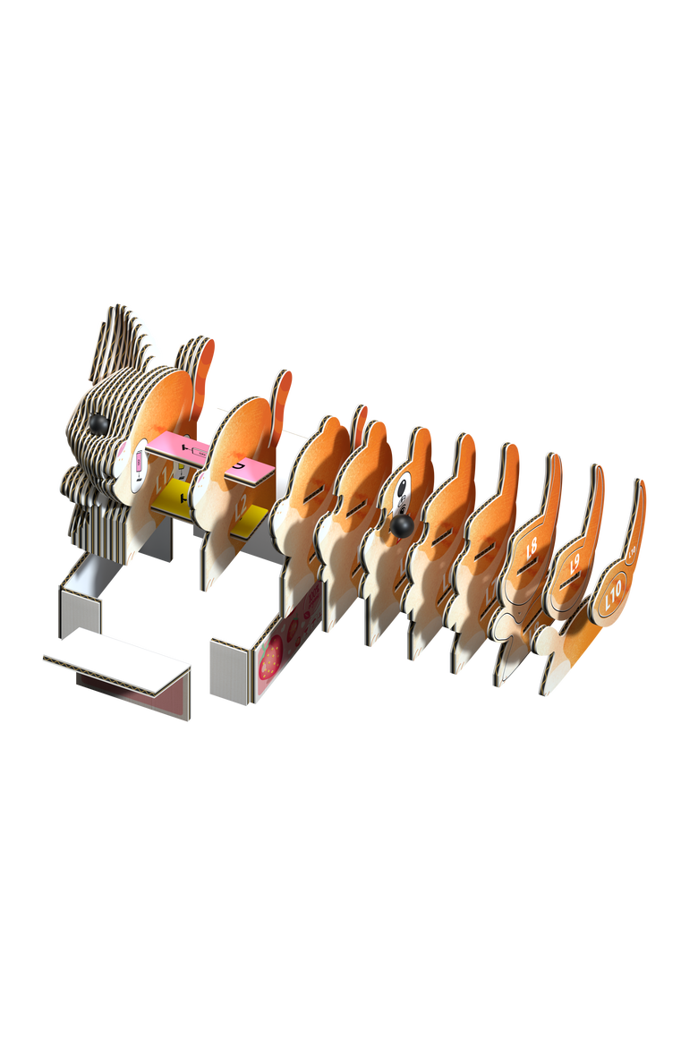 Cat - Pumpkin 3D Puzzle, Alternate, color, No Color