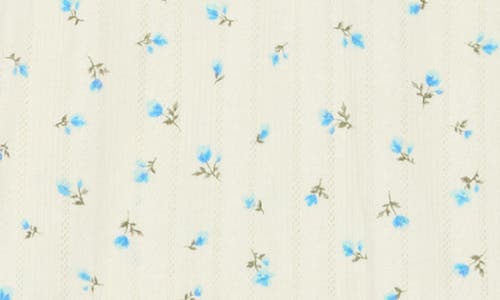 Abound Pretty Pointelle Shortie Pajamas In Ivory Egret Micro Ditsy