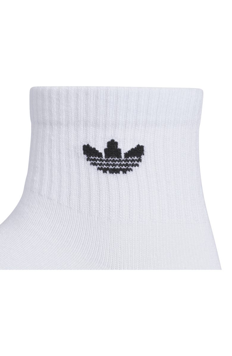 adidas Gender Inclusive Originals Superlit Assorted 6-Pack Quarter Socks, Alternate, color, White/ Black