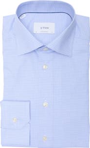 Eton Contemporary Fit Check Twill Shirt