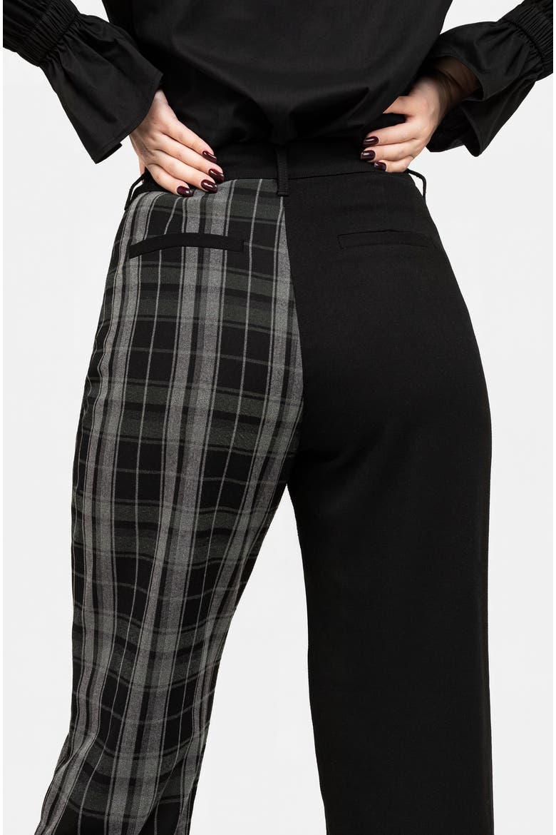 Checkmate High Waist Tapered Trousers, Alternate, color, Green