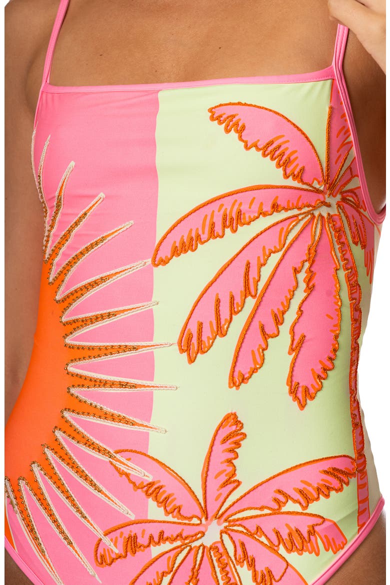 Palm & Sun Biella One-Piece Swimsuit, Alternate, color, PINK