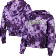 Mitchell & Ness Women's Mitchell & Ness Purple Los Angeles Lakers Galaxy Sublimated Windbreaker Pullover Full-Zip Hoodie
