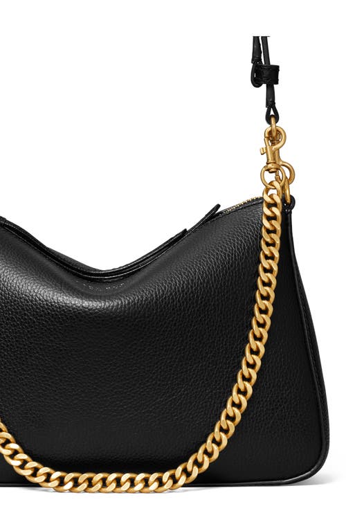 Tory Burch Small Perry Leather Shoulder Bag In Black