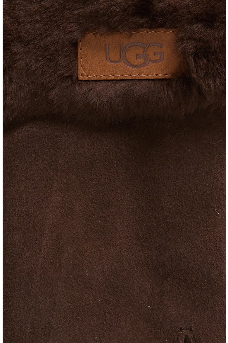 Genuine Shearling Turn Cuff Gloves, Alternate, color, ALLSPICE