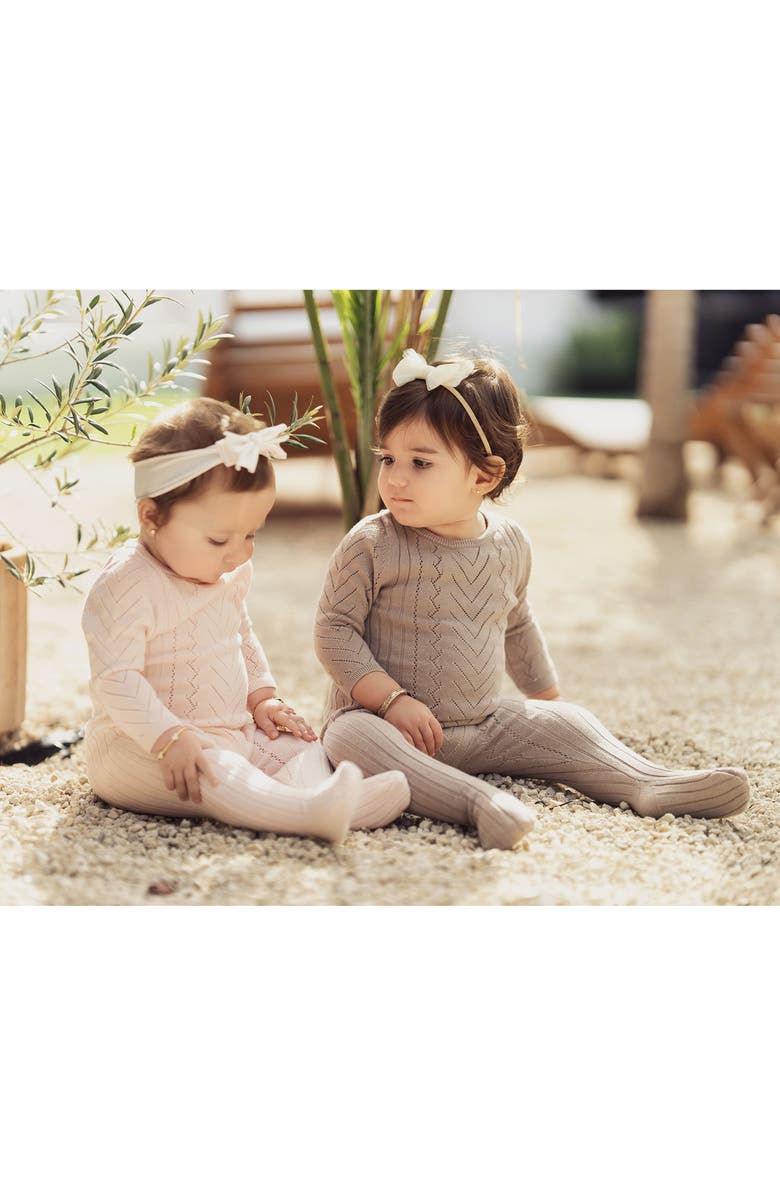 Manière Pretty Pointelle Footie, Alternate, color, 