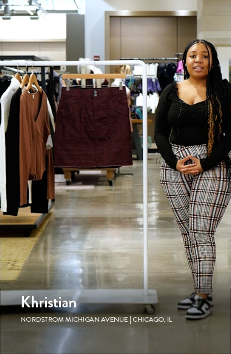 'Ab'Solution Double Button Patch Pocket Skirt, sales video thumbnail