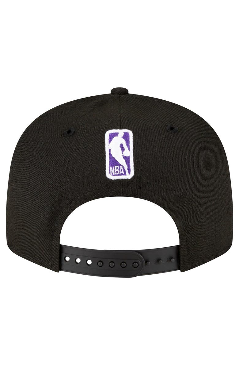 New Era Men's New Era Black Sacramento Kings Official Team Color 9FIFTY Snapback Hat, Alternate, color, 