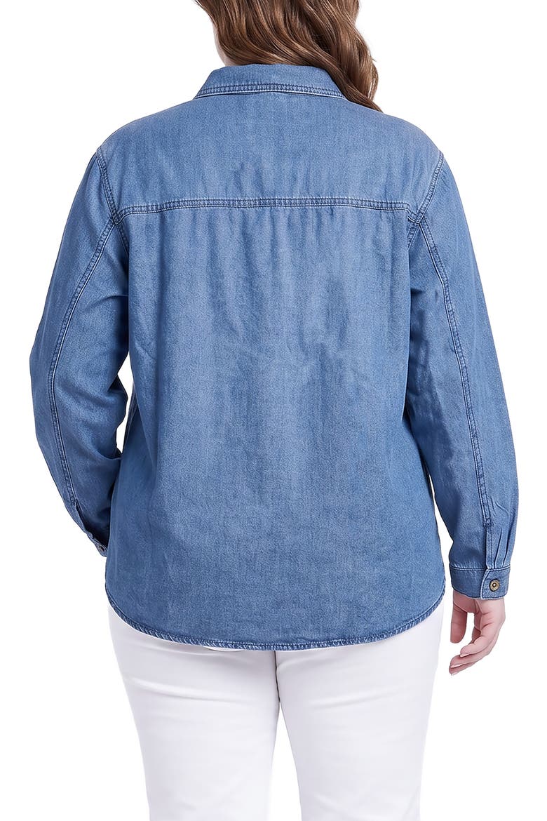 Denim Button-Up Shirt, Alternate, color, INDIGORINSE