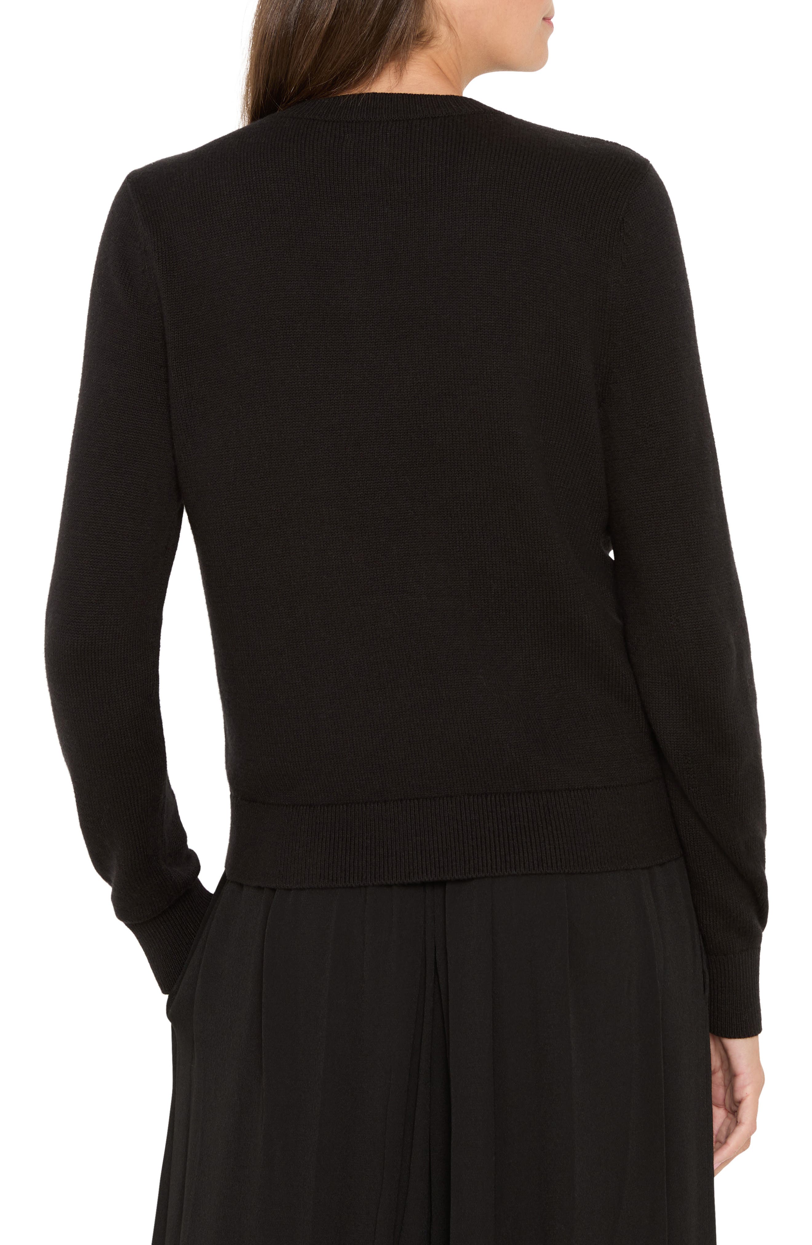 Mixed Media Ruffle Cardigan - image 2