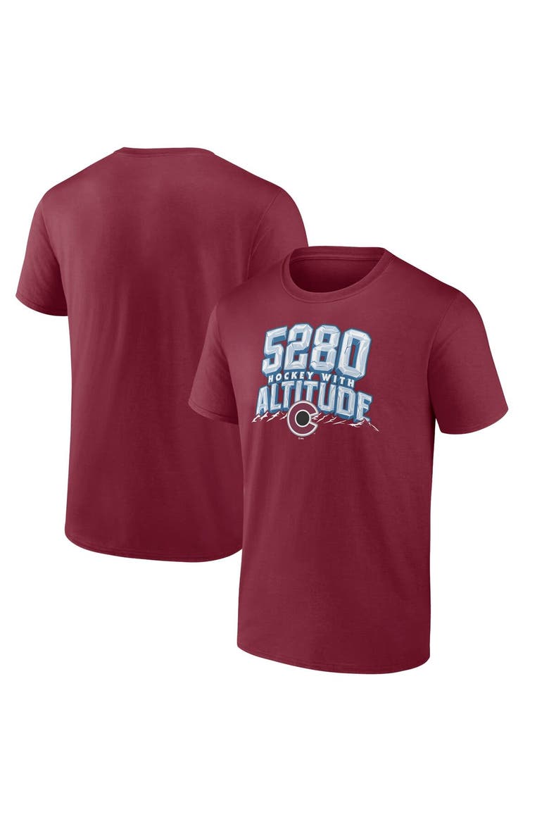 Men's Fanatics Branded Burgundy Colorado Avalanche Local T-Shirt, Main, color, Burgundy