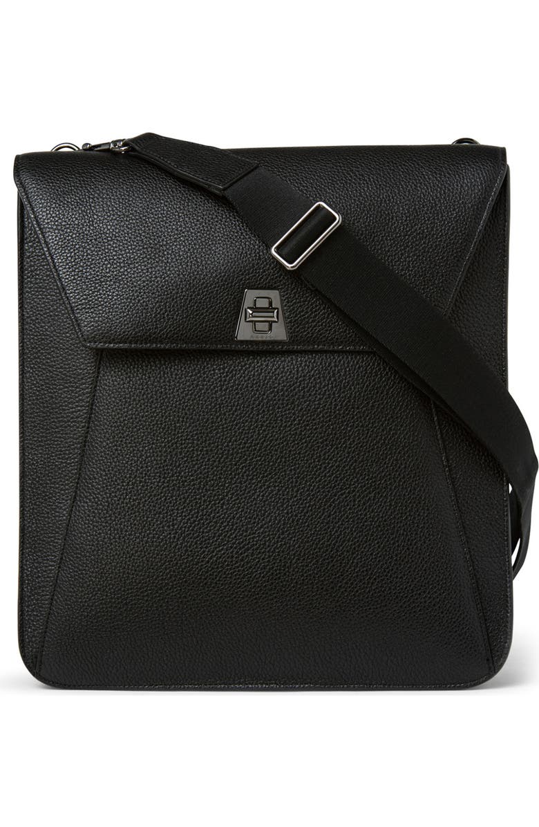 Akris Medium Anouk Leather Messenger Bag, Main, color,