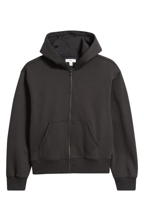 Crop Fleece Zip Hoodie
