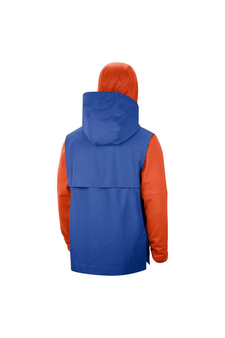 Men's Jordan Brand Royal/Orange Florida Gators Sideline Player Quarter-Zip Hoodie Jacket, Alternate, color, Royal