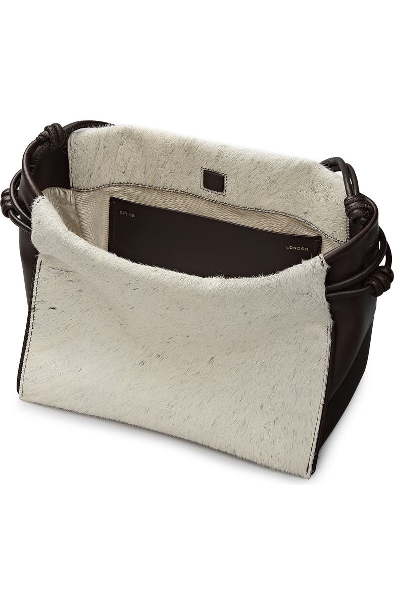 Radley The Roxburgh - Cow Hide Medium Drawstring Crossbody Bag, Alternate, color, Dark Oak