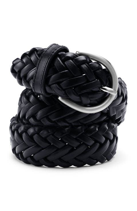 Leather Braided Belt