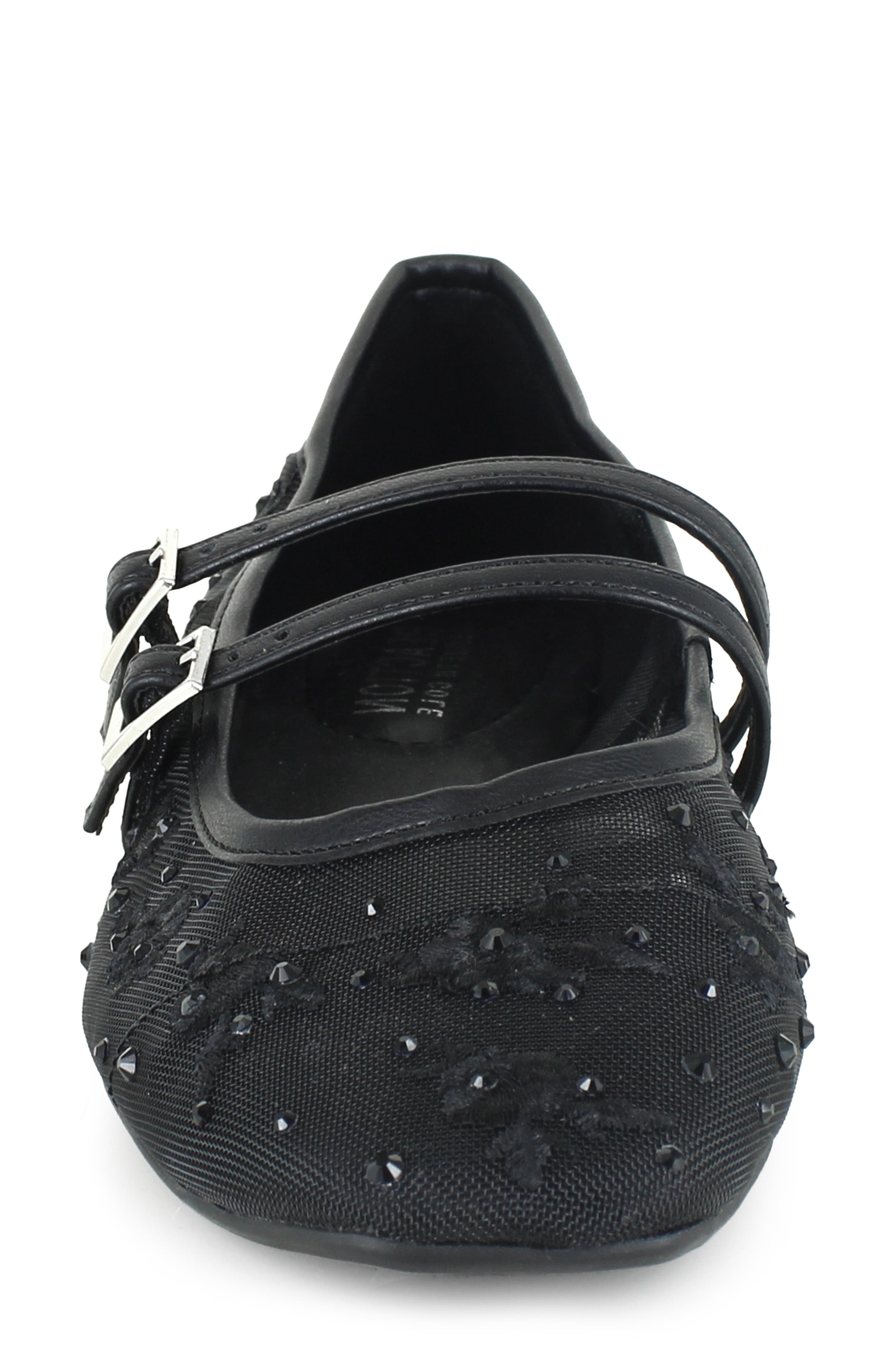 Reaction Kenneth Cole Malibu Nites Mary Jane Flat, Alternate, color, Black Mesh
