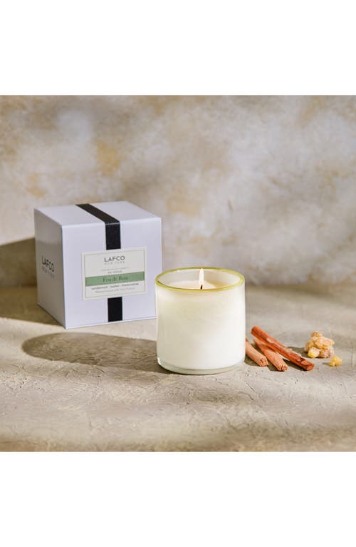 Lafco Feu De Bois Classic Candle In White