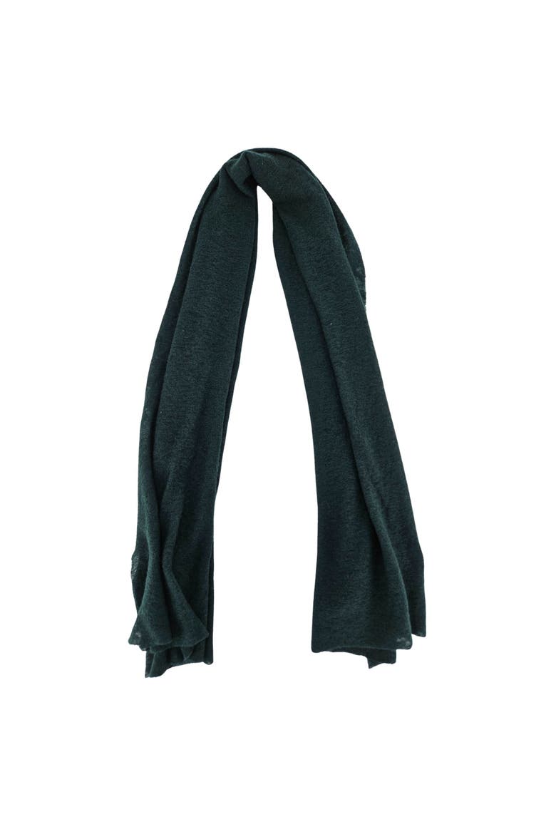 Small Cashmere Plain Scarf, Alternate, color, Dark Green
